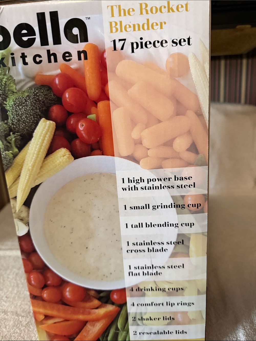 Bella Kitchen Silver Rocket Blender - 17-Piece Set - Picture 2 of 6